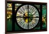 Giant Clock Window - View on the City of London with the Tower Bridge by Night VII-Philippe Hugonnard-Framed Photographic Print