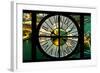 Giant Clock Window - View on the City of London with the Tower Bridge by Night VII-Philippe Hugonnard-Framed Photographic Print