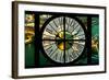 Giant Clock Window - View on the City of London with the Tower Bridge by Night VII-Philippe Hugonnard-Framed Photographic Print