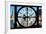 Giant Clock Window - View on the Empire State Building and the New Yorker-Philippe Hugonnard-Framed Photographic Print