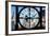 Giant Clock Window - View on the Empire State Building and the New Yorker-Philippe Hugonnard-Framed Photographic Print