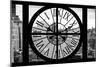 Giant Clock Window - View on the Garmen District - New York City II-Philippe Hugonnard-Mounted Photographic Print