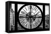 Giant Clock Window - View on the Garmen District - New York City II-Philippe Hugonnard-Framed Stretched Canvas