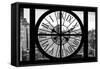 Giant Clock Window - View on the Garmen District - New York City II-Philippe Hugonnard-Framed Stretched Canvas