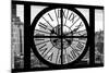 Giant Clock Window - View on the Garmen District - New York City II-Philippe Hugonnard-Mounted Photographic Print