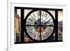 Giant Clock Window - View on the Garmen District - New York City-Philippe Hugonnard-Framed Photographic Print