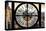 Giant Clock Window - View on the Garmen District - New York City-Philippe Hugonnard-Stretched Canvas