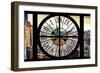 Giant Clock Window - View on the Garmen District - New York City-Philippe Hugonnard-Framed Photographic Print