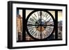 Giant Clock Window - View on the Garmen District - New York City-Philippe Hugonnard-Framed Photographic Print