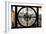 Giant Clock Window - View on the Garmen District - New York City-Philippe Hugonnard-Framed Photographic Print