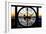 Giant Clock Window - View on the New York at Sunset-Philippe Hugonnard-Framed Photographic Print