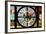 Giant Clock Window - View on the New York City - 10th Avenue-Philippe Hugonnard-Framed Photographic Print