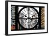 Giant Clock Window - View on the New York City - 401 Broadway-Philippe Hugonnard-Framed Photographic Print