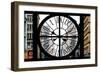 Giant Clock Window - View on the New York City - 401 Broadway-Philippe Hugonnard-Framed Photographic Print