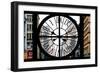 Giant Clock Window - View on the New York City - 401 Broadway-Philippe Hugonnard-Framed Photographic Print