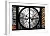 Giant Clock Window - View on the New York City - 401 Broadway-Philippe Hugonnard-Framed Photographic Print