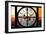 Giant Clock Window - View on the New York City at Sunset II-Philippe Hugonnard-Framed Photographic Print