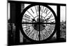 Giant Clock Window - View on the New York City at Sunset III-Philippe Hugonnard-Mounted Photographic Print