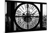 Giant Clock Window - View on the New York City at Sunset III-Philippe Hugonnard-Mounted Photographic Print