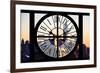 Giant Clock Window - View on the New York City at Sunset with the One World Trade Center III-Philippe Hugonnard-Framed Photographic Print