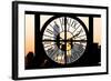 Giant Clock Window - View on the New York City at Sunset with the One World Trade Center IV-Philippe Hugonnard-Framed Photographic Print
