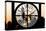 Giant Clock Window - View on the New York City at Sunset with the One World Trade Center IV-Philippe Hugonnard-Stretched Canvas