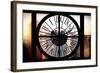 Giant Clock Window - View on the New York City at Sunset with the One World Trade Center-Philippe Hugonnard-Framed Photographic Print