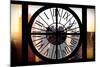 Giant Clock Window - View on the New York City at Sunset with the One World Trade Center-Philippe Hugonnard-Mounted Photographic Print
