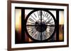Giant Clock Window - View on the New York City at Sunset with the One World Trade Center-Philippe Hugonnard-Framed Photographic Print