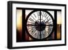 Giant Clock Window - View on the New York City at Sunset with the One World Trade Center-Philippe Hugonnard-Framed Photographic Print