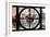 Giant Clock Window - View on the New York City - Car Wash-Philippe Hugonnard-Framed Photographic Print