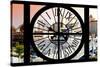 Giant Clock Window - View on the New York City - Car Wash-Philippe Hugonnard-Stretched Canvas