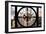 Giant Clock Window - View on the New York City - Chrysler Building-Philippe Hugonnard-Framed Photographic Print