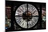 Giant Clock Window - View on the New York City - City of Lights II-Philippe Hugonnard-Mounted Photographic Print