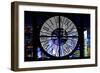 Giant Clock Window - View on the New York City - City of Lights V-Philippe Hugonnard-Framed Photographic Print