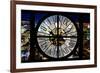 Giant Clock Window - View on the New York City - City of Lights-Philippe Hugonnard-Framed Photographic Print
