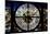 Giant Clock Window - View on the New York City - City of Lights-Philippe Hugonnard-Mounted Photographic Print