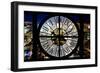 Giant Clock Window - View on the New York City - City of Lights-Philippe Hugonnard-Framed Photographic Print