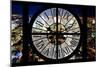 Giant Clock Window - View on the New York City - City of Lights-Philippe Hugonnard-Mounted Photographic Print