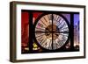 Giant Clock Window - View on the New York City - Colors Night-Philippe Hugonnard-Framed Photographic Print