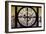 Giant Clock Window - View on the New York City - East Village Sunset-Philippe Hugonnard-Framed Photographic Print