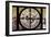 Giant Clock Window - View on the New York City - East Village Sunset-Philippe Hugonnard-Framed Photographic Print