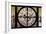 Giant Clock Window - View on the New York City - East Village Sunset-Philippe Hugonnard-Framed Photographic Print