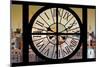 Giant Clock Window - View on the New York City - East Village Sunset-Philippe Hugonnard-Mounted Photographic Print
