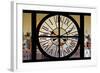 Giant Clock Window - View on the New York City - East Village Sunset-Philippe Hugonnard-Framed Photographic Print