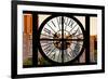 Giant Clock Window - View on the New York City - East Village-Philippe Hugonnard-Framed Photographic Print