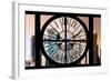 Giant Clock Window - View on the New York City - Financial District-Philippe Hugonnard-Framed Photographic Print