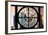 Giant Clock Window - View on the New York City - Financial District-Philippe Hugonnard-Framed Photographic Print