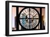 Giant Clock Window - View on the New York City - Financial District-Philippe Hugonnard-Framed Photographic Print