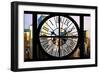 Giant Clock Window - View on the New York City - Garmen District-Philippe Hugonnard-Framed Photographic Print